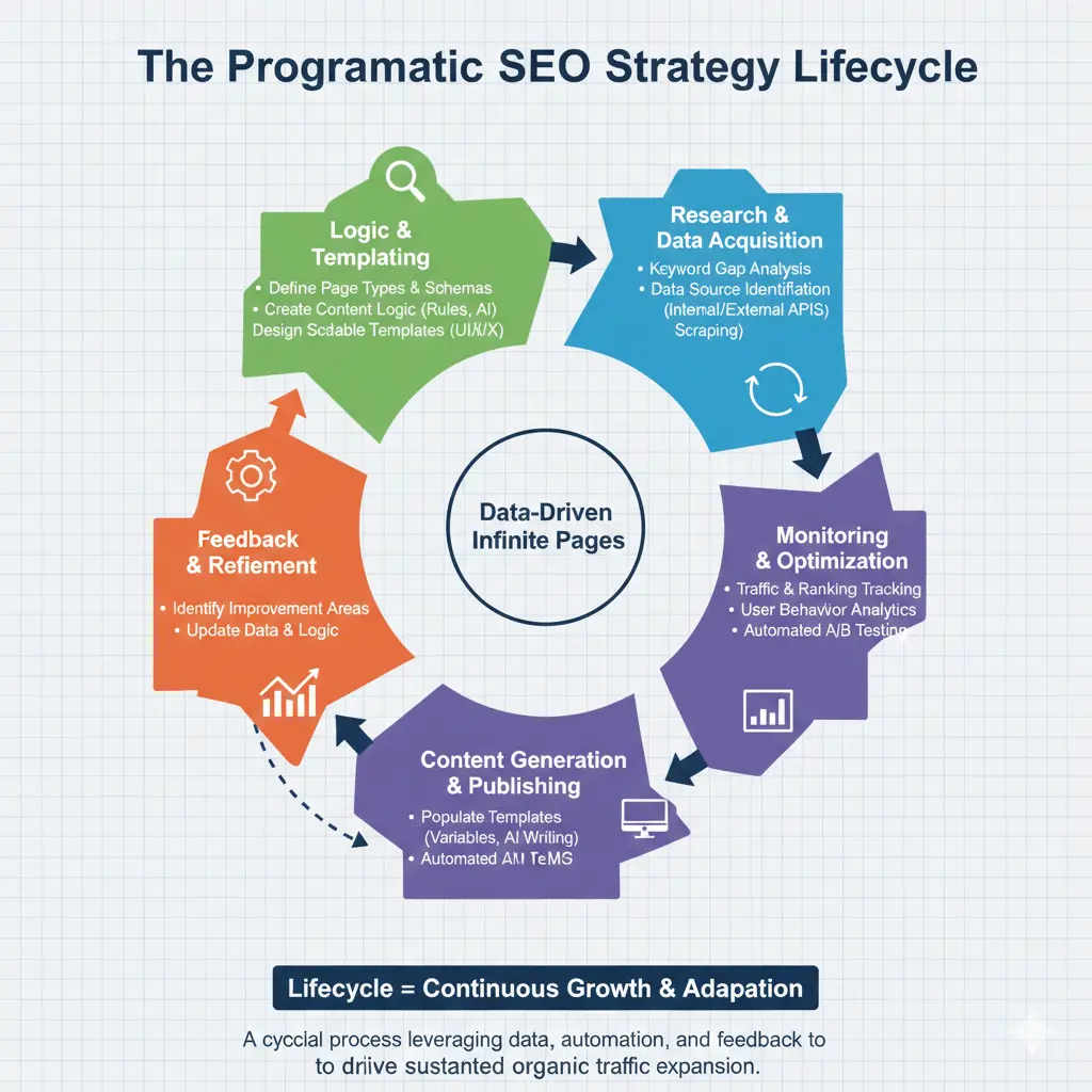 The-Programmatic-SEO-Strategy-Lifecycle-Diagram