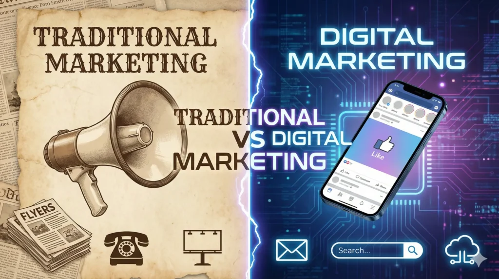 Traditional vs Digital Marketing