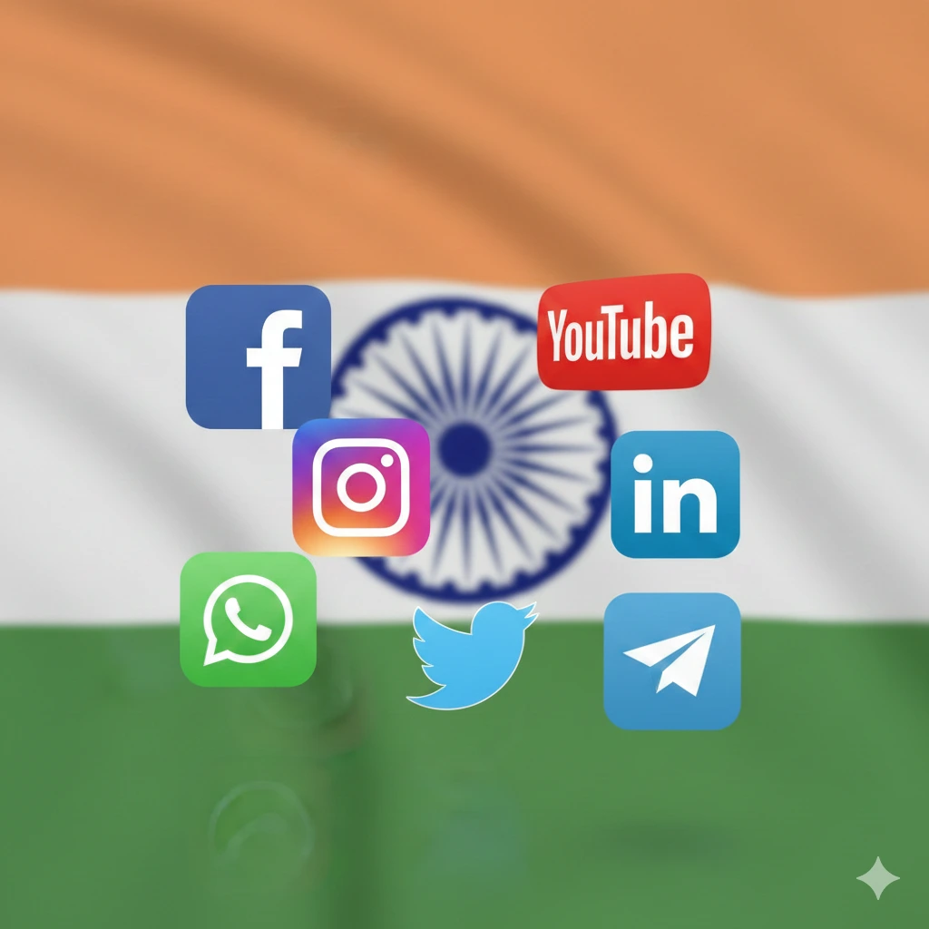 collage of social media app icons