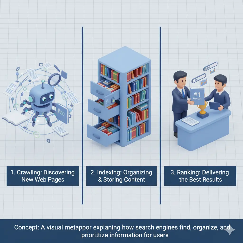 crawling indexing and ranking in SEO