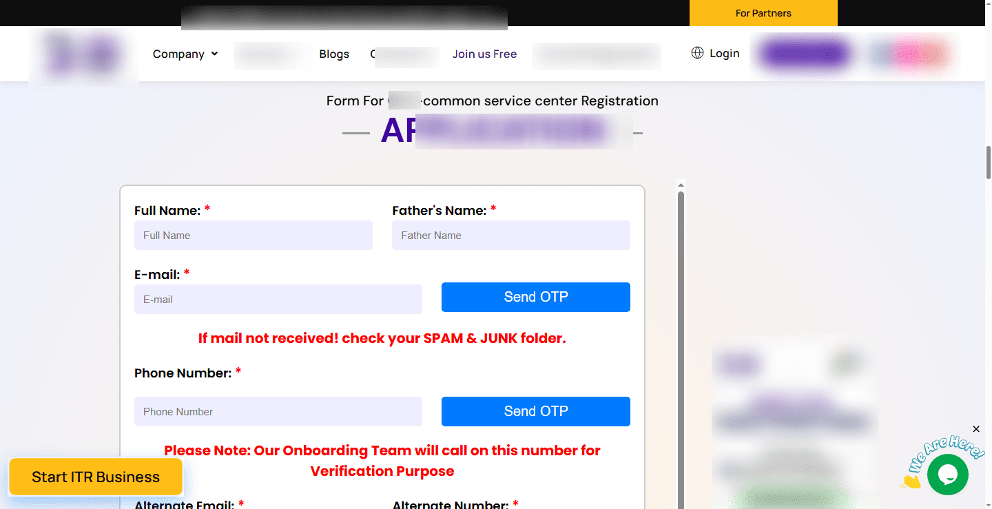 Website Form Iframe Structure